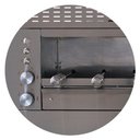 Ver imagem 2 de Churrasqueira a Gás 06 g com Painel Ventilado 6 Espetos Cinza Titan