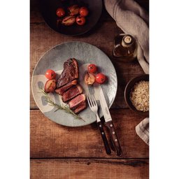 Jogo de Talheres Tramontina Churrasco com Laminas em Aço Inox e Cabos de Madeira Castanho 12 Peças - 2