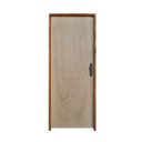 Ver imagem 2 de Porta Lisa Mescla 210x80 Batente 11 cm Fechadura Interna Rodam Abertura Esquerda Marrom