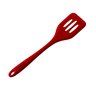 Espátula Vazada Em Silicone Culinária Utensílio De Cozinha Refogar Virar Alimentos Vermelha - 2