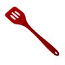 Espátula Vazada Em Silicone Culinária Utensílio De Cozinha Refogar Virar Alimentos Vermelha - 3