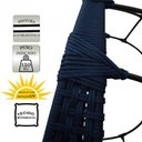 Ver imagem 3 de Balanço Ninho Suspenso em Corda Náutica Almofada Impermeável