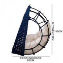 Ver imagem 4 de Balanço Ninho Suspenso em Corda Náutica Almofada Impermeável