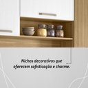 Ver imagem 7 de Armário de Cozinha Compacta Mdf 6 Portas Ferrara Plus - Freijó/supremo/com Ripado