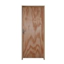 Ver imagem 2 de Kit Porta de Madeira 210x90cm Batente 11cm Fechadura Alavanca Rodam Abertura Direita Marrom/Mescla
