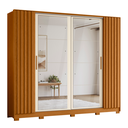 Ver imagem 1 de Roupeiro Flex e Espelho Ripado Atalaia Cinamomo Off White