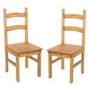 Ver imagem 6 de Duas Cadeiras em Madeira Maciça Marrom Antique