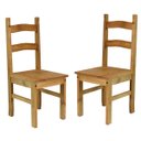 Ver imagem 1 de Duas Cadeiras em Madeira Maciça Marrom Antique
