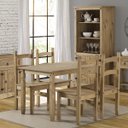 Ver imagem 2 de Duas Cadeiras em Madeira Maciça Marrom Antique