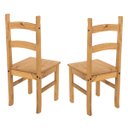 Ver imagem 5 de Duas Cadeiras em Madeira Maciça Marrom Antique