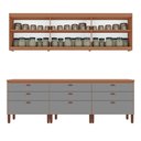 Ver imagem 3 de Cozinha Luna Modulada Composta por 06 Módulos 100% Mdf com Armário Aéreo e Balcões