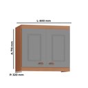 Ver imagem 7 de Cozinha Luna Modulada Composta por 06 Módulos 100% Mdf com Armário Aéreo e Balcões