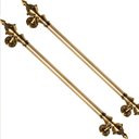 Ver imagem 3 de Puxador Duplo Classic 1000mm Ouro Velho Porta Pivotante Correr Passagem Madeira Vidro Colonial Cláss