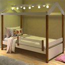 Ver imagem 1 de Cama Montessoriana com Led Isa Branco e Mel