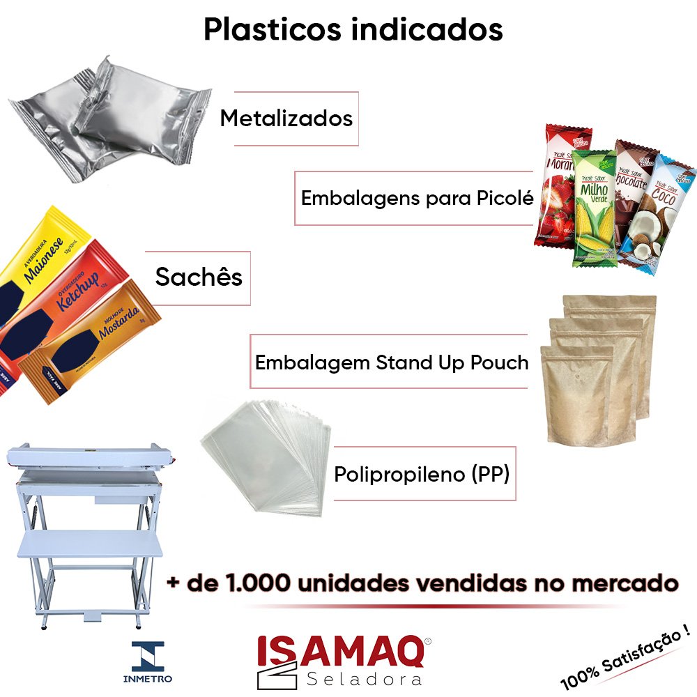 Seladora Recravada 50cm P/ Embalagens Aluminizadas e Outros - 5