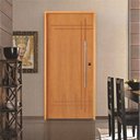 Ver imagem 1 de Kit Porta de Madeira 210x92cm Batente 14cm Fechadura Rolete Belissima 9 Rodam Abertura Esquerda Marr