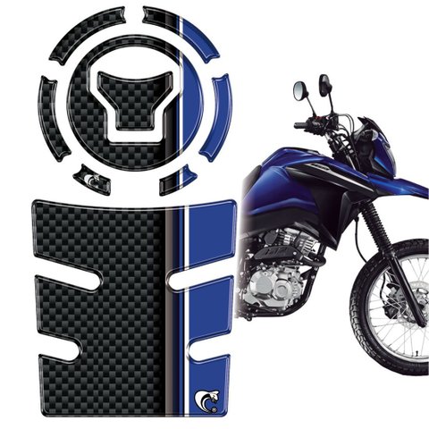 Kit Protetor Tanque e Bocal Resinado 3d Nova Bros 160 25/26