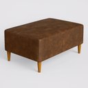 Ver imagem 1 de Puff Bela Manu Decor Madri Pés Palito Couríssimo Marrom