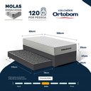 Ver imagem 7 de Cama Box com Colchão de Molas Ensacadas Ortobom One Face Plenno Superpocket + Auxiliar de Molas