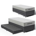 Ver imagem 4 de Cama Box com Colchão de Molas Ensacadas Ortobom One Face Plenno Superpocket + Auxiliar de Molas