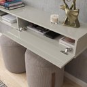 Ver imagem 2 de Nicho Rack Suspenso Sala Quarto 200cm Impacto 2.0 Patrimar Off White