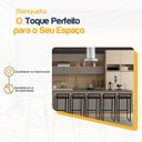 Ver imagem 3 de Kit 5 Banqueta Quadrada Preta para Balcão Ilha Cozinha Gourmet Bancada Piscina Bares Àrea de Lazer