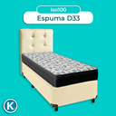 Ver imagem 4 de Kit Cabeceira + Cama Box + Colchão Solteiro D33 Iso100 Ortobom