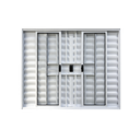 Ver imagem 2 de Veneziana 6 Folhas Aluminio Branco com Grade 1,00x1,80 Linha 18 Modular