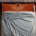 Ver imagem 2 de Conjunto Porta Travesseiro em Veludo Drapeado Terracota