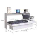 Ver imagem 5 de Cama Articulada Solteiro Horizontal com 4 Nichos CH3080 80cm Branco - Art In Móveis