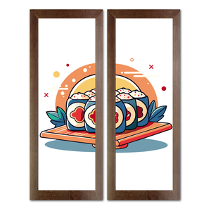 Quadro Decorativo para Cozinha Área Goumet Comida Copa Temperos Frutas 60cm