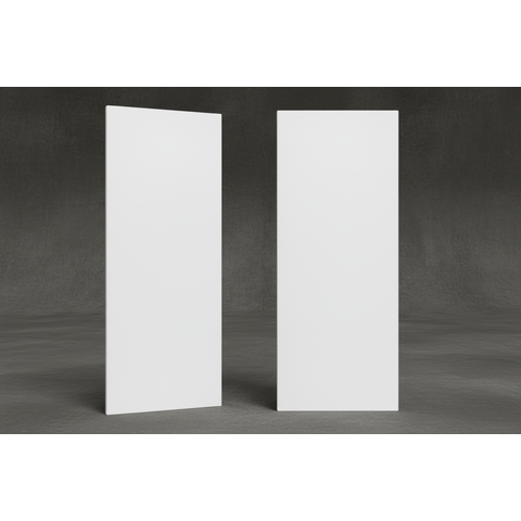 Kit 2 Folhas de Porta Lisa 210cm Interna Pronta Instalar:90cm/Branco