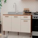 Ver imagem 1 de Balcão para Cozinha Freijó White Laca Brilho
