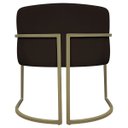 Ver mais imagens de Poltrona Decorativa Recepção Luna Corino Base de Ferro Champagne