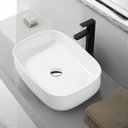 Ver imagem 2 de Cuba Retangular de Bancada Banheiro Louça com Valvula 55x39 Mx202 Cor:branco