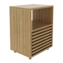 Ver imagem 6 de Mesa de Cabeceira 38,3cm com 1 Gaveta Ripada Multimóveis Cr35246