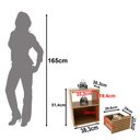 Ver imagem 4 de Mesa de Cabeceira 38,3cm com 1 Gaveta Ripada Multimóveis Cr35246