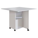 Ver imagem 2 de Mesa Tampo Dobrável 90x90 Cm B50 Branco Novam