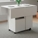 Ver imagem 5 de Mesa Tampo Dobrável 90x90 Cm B50 Branco Novam