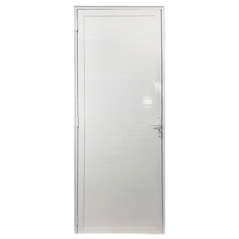 Porta Lambril com Maçaneta Alumínio Branco Linha 25:Esquerda/ 210 x 90