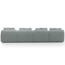 Ver imagem 6 de Sofá 5 Lugares com Chaise Direito Sala Living 328cm Arlo F04 Linho Cinza - Lyam Decor