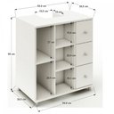 Ver imagem 4 de Armário de Banheiro Dover 1 Porta 3 Gavetas Branco Bp - Pnr Móveis