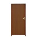 Ver imagem 2 de Kit Porta de Madeira 210x62cm Batente 9cm Fechadura Golf Rodam Abertura Esquerda Marrom/Imbuia