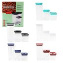 Ver imagem 1 de Kit 3 Potes Organizador Hermético Dubai Total 5 L - Sortido
