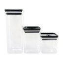 Ver imagem 2 de Kit 3 Potes Organizador Hermético Dubai Total 5 L - Sortido