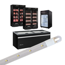 Ver imagem 1 de Kit 5 Barra Led 20w 100cm Geladeira Expositora Freezer 220v Ip67 6500k