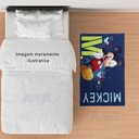 Ver imagem 2 de Tapete Mickey Fun Infantil Criança Bebê 1 Metro Decoração Quarto Sala Banheiro Masculino Disney Azul