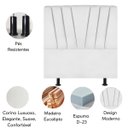 Ver imagem 4 de Cabeceira Estofada Cama Box King 195 Cm Louise Corino:branco