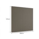 Ver imagem 3 de Painel para TV até 115 Polegadas Ripado MDF 270CMX300CM Cinza
