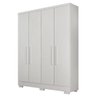 Guarda Roupa Quartzo 4 Portas 2 Gavetas com 6 Pés Clic Móveis - 2